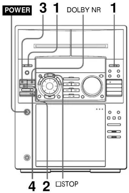 SONY MHCFR1 - Grabación de una cinta - 1