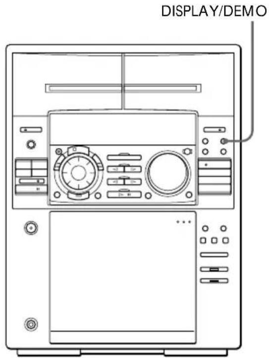 SONY MHCFR1 - Exibição de informações sobre o CD - 1