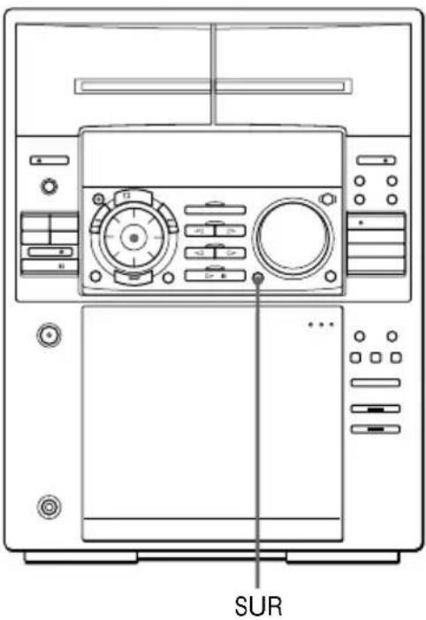 SONY MHCFR1 - Activação do efeito perimétrico - 1