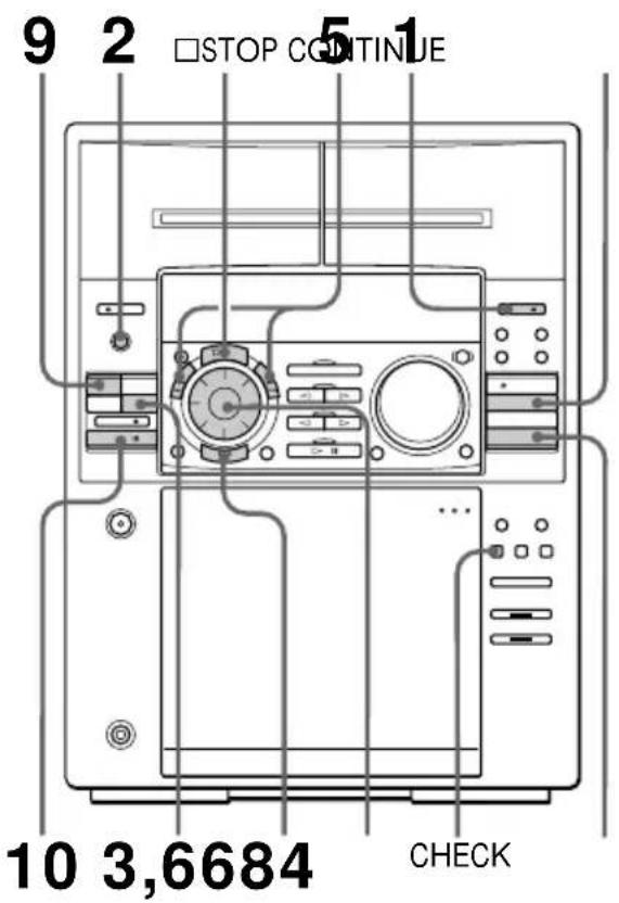 SONY MHCFR1 - Enregistrement d'un CD en spécifiant l'ordre des plages - 1
