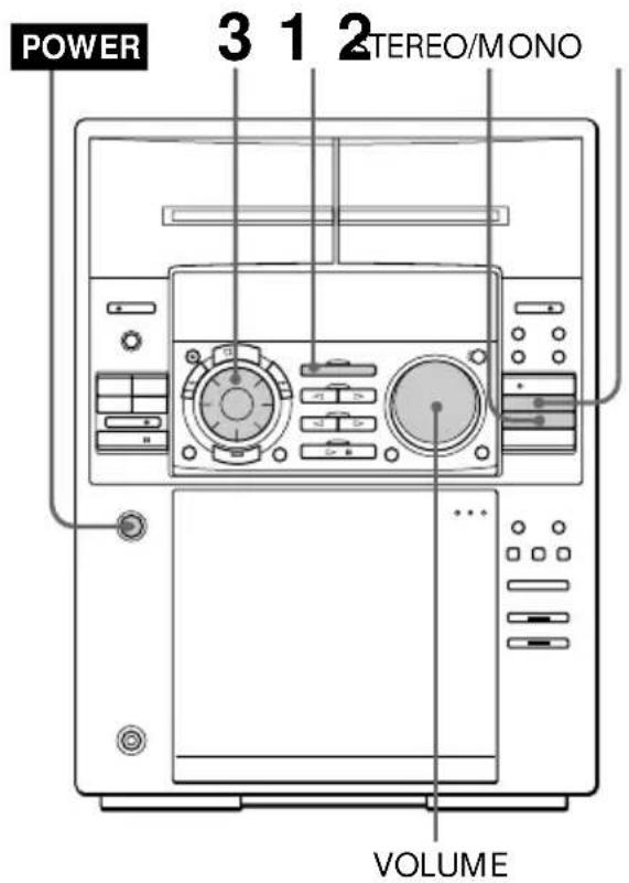 SONY MHCFR1 - — Accord d'une station préréglée - 1