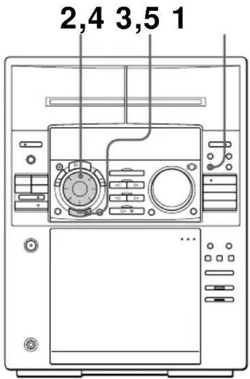 SONY MHCFR1 - Paso 2: Ajuste del reloj - 1