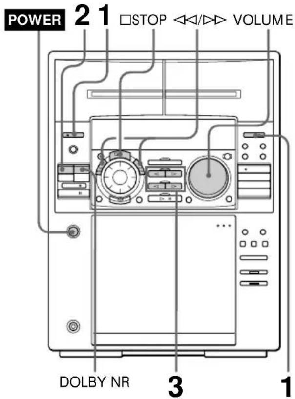 SONY MHCFR1 - Lecture d'une cassette - 1