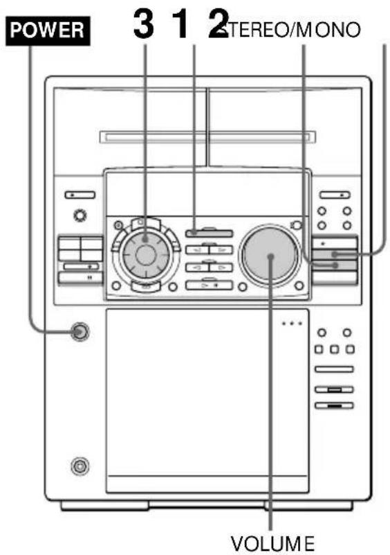 SONY MHCFR1 - — Sintonização programada - 1