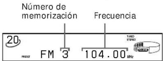 SONY MHCFR1 - — Sintonía memorizada - 5