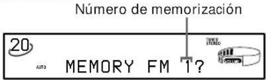 SONY MHCFR1 - Paso 3: Memorización de emisoras - 4