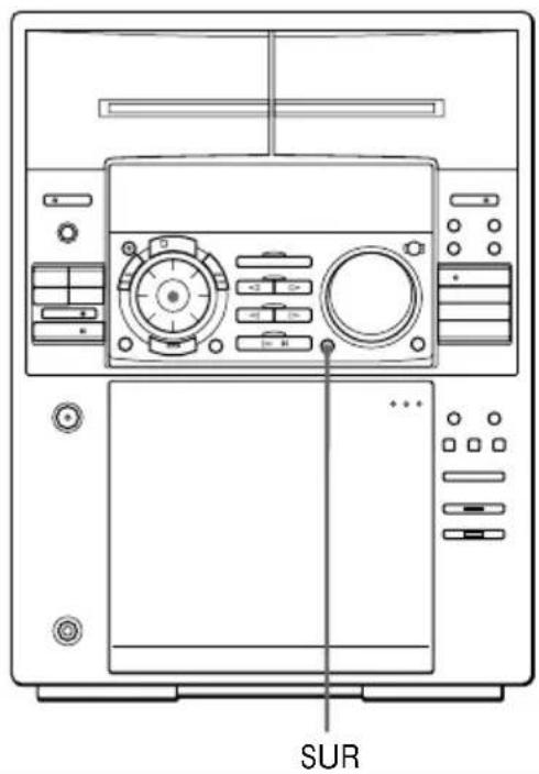 SONY MHCFR1 - Mise en service de l'effet surround - 1