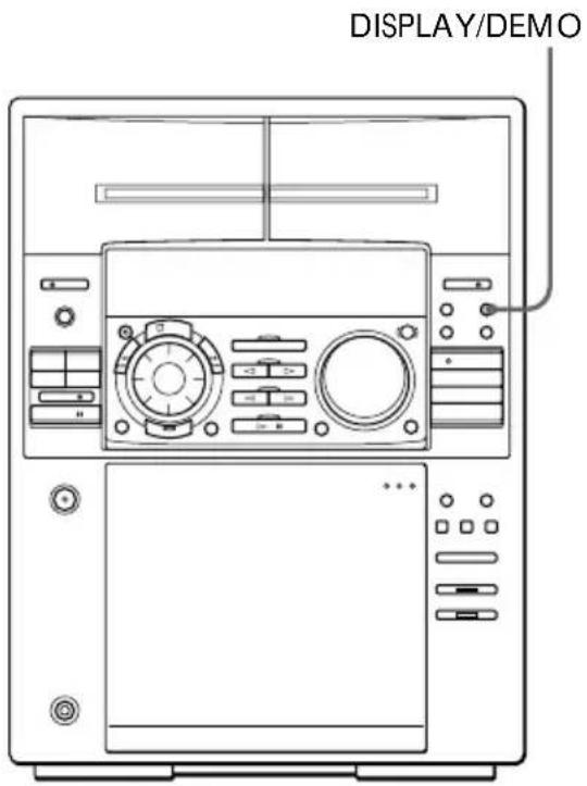 SONY MHCFR1 - Utilización del visualizador del reproductor de discos compactos - 1
