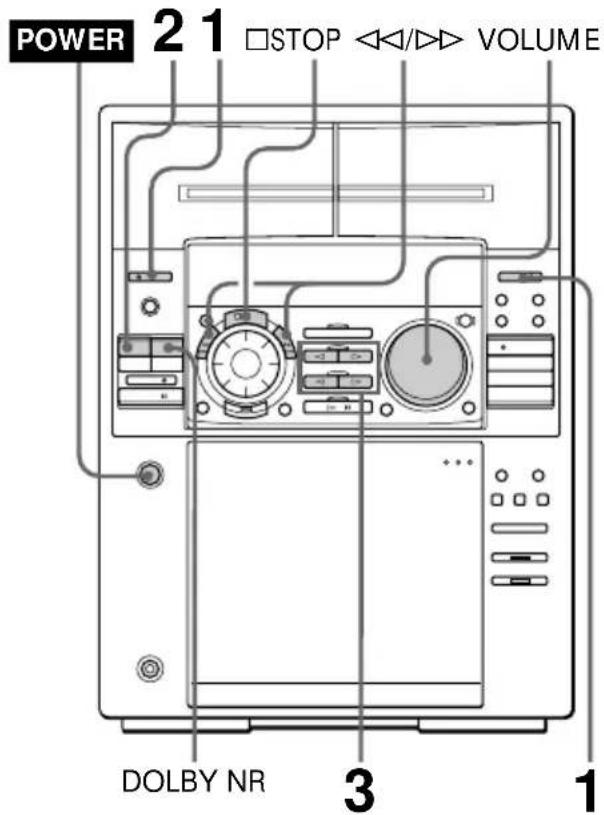 SONY MHCFR1 - Reproducción de una cinta - 1