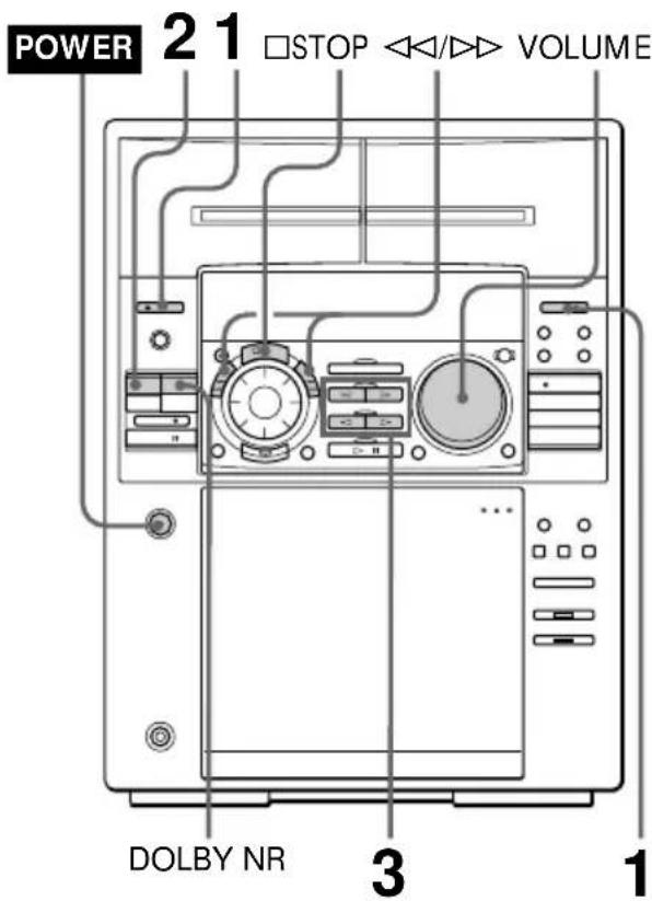 SONY MHCFR1 - Reprodução de cassetes - 1