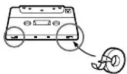 SONY MHCFR1 - Para salvaguardar uma fita permanentemente - 2