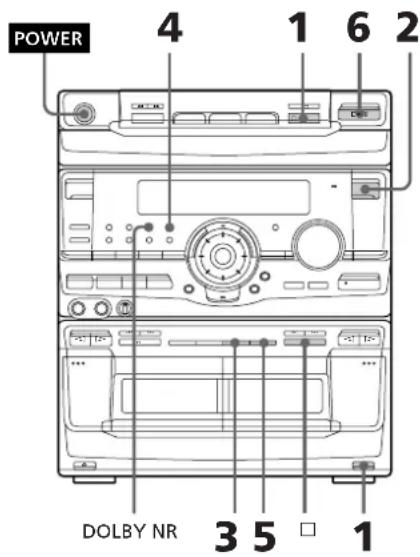 SONY MHCRX80 - Grabación manual de unacinta - 1