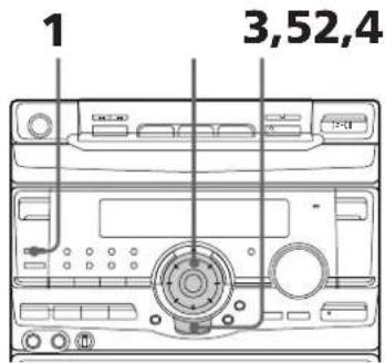 SONY MHCRX80 - Etape 2: Réglage de l'heure - 1