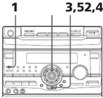SONY MHCRX80 - Paso 2: Ajustedel reloj - 1