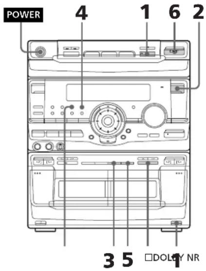 SONY MHCRX80 - Enregistrement manuelsurune cassette - 1