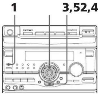 SONY MHCRX70 - Paso 2: Ajustedel reloj - 1
