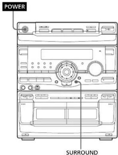 SONY MHCRX70 - Activación del efecto perimétrico - 1