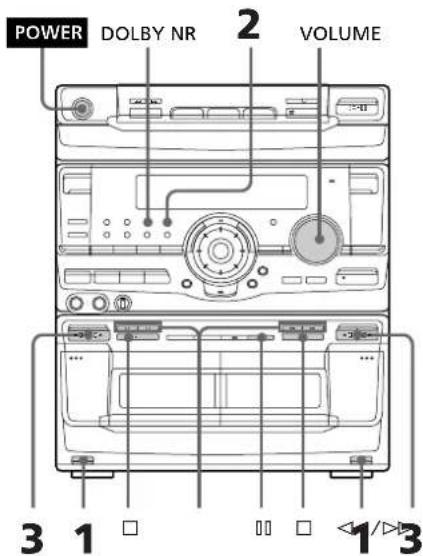 SONY MHCRX70 - Reproducao de cassetes - 1