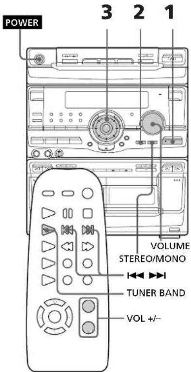 SONY MHCRX70 - — Accord d'une station prééglée - 1
