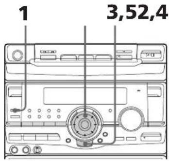 SONY MHCRX70 - Étape 2: réglage de l'heure - 1