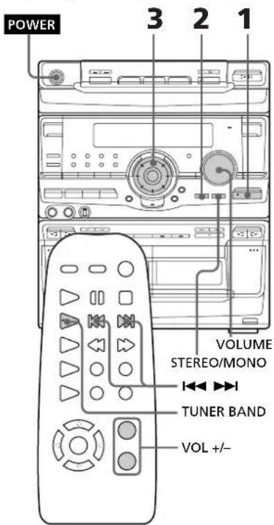 SONY MHCRX70 - Sintonização programada - 1