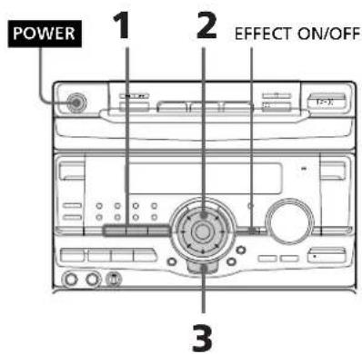 SONY MHCRX70 - Selección delenfasis delsonido - 1