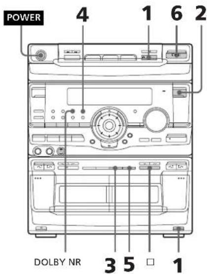 SONY MHCRX70 - Gravacao manual em cassetes - 1
