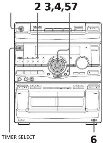 SONY MHCRX70 - Enregistrement programmé de la radio - 1