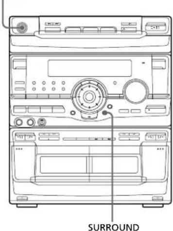 SONY MHCRX70 - Activação do efeito perimétrico - 1