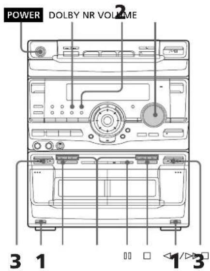 SONY MHCRX70 - Lecture d'une cassette - 1