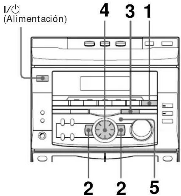 SONY MHCRX55 - Paso 3: Presintonización de emisoras de radio - 1