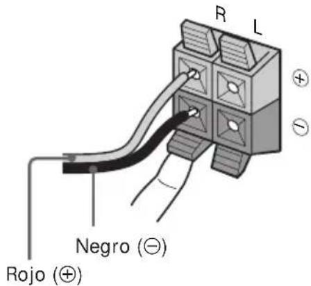 SONY MHCRX55 - Conecte los altavoces. - 1