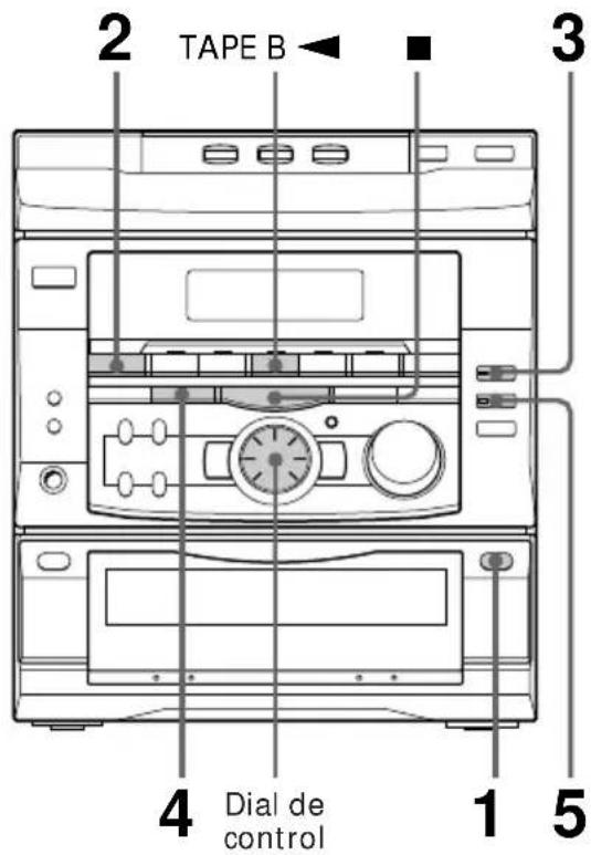 SONY MHCRX55 - Grabación en una cinta manualmente - 1
