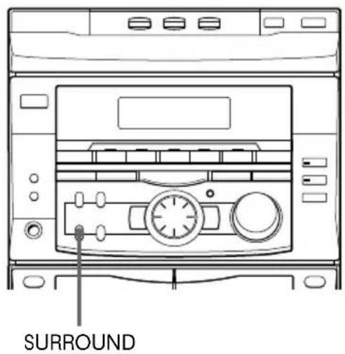 SONY MHCRX55 - Activación del efecto ambiental - 1