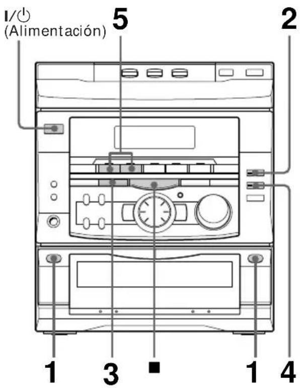 SONY MHCRX55 - Grabación de una cinta - 1