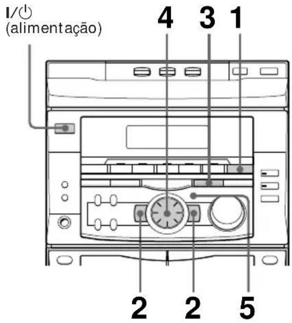 SONY MHCRX55 - Passo 3: Pré-ajuste de estações de rádio - 1