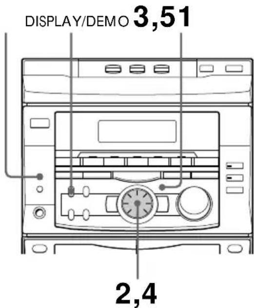 SONY MHCRX55 - Paso 2: Puesta en hora del reloj - 1