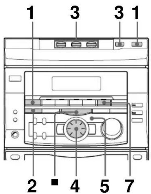 SONY MHCRX55 - Programação das pistas do CD - 1