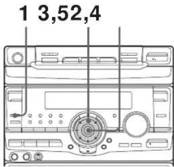 SONY MHCRX100AV - Passo 3: Acerto da hora - 1