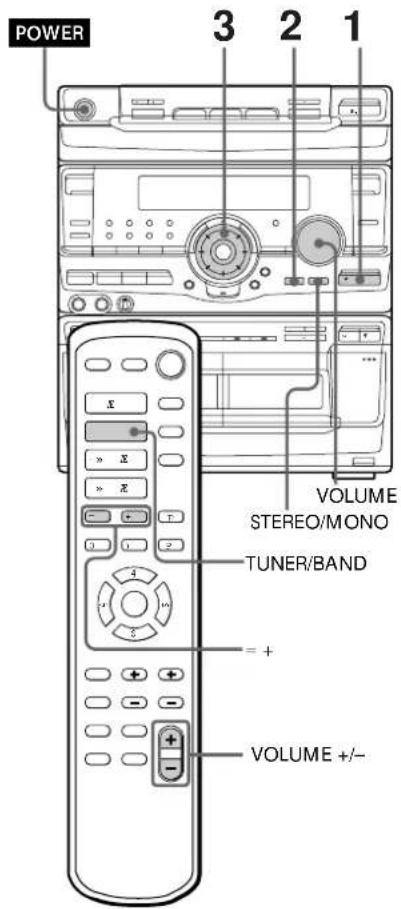 SONY MHCRX100AV - Sintonização programada - 1