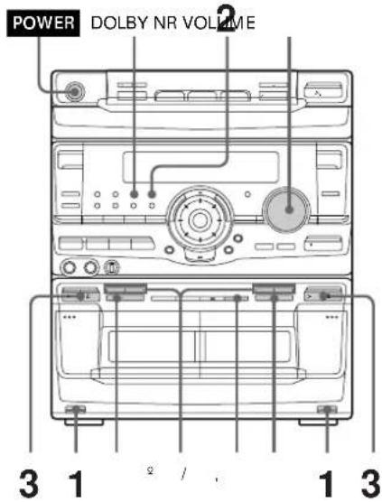 SONY MHCRX100AV - Lecture d'une cassette - 1