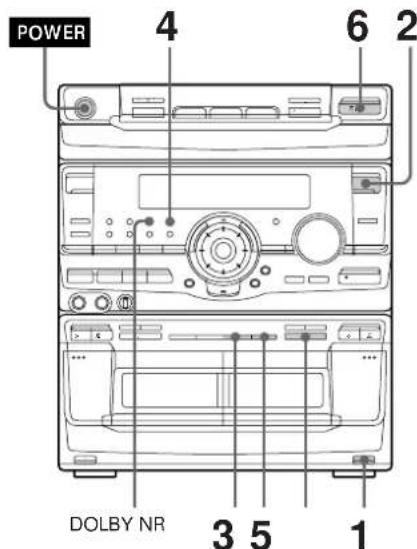 SONY MHCRX100AV - Grabación manual de una cinta - 1