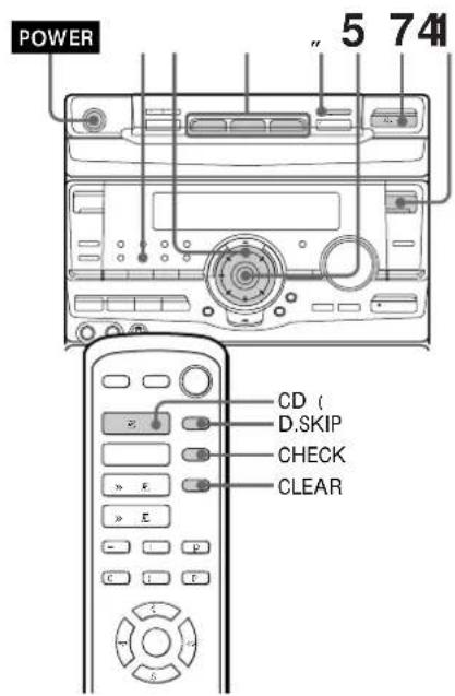 SONY MHCRX100AV - Programmation des plages d'un CD - 1