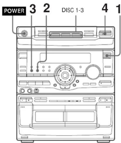 SONY MHCRX100AV - Reprodução de faixas de CD em ordem aleatoria - 1