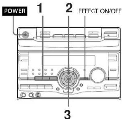 SONY MHCRX100AV - Selección del enfasis del sonido - 1