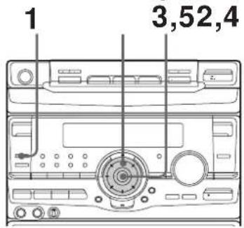 SONY MHCRX100AV - Paso 3: Ajuste de la hora - 1