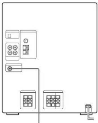 SONY MHCRX100AV - Ligação de um superaltifalante de graves - 1