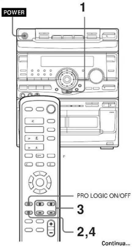 SONY MHCRX100AV - Ajuste do volume dos altifalantes - 1