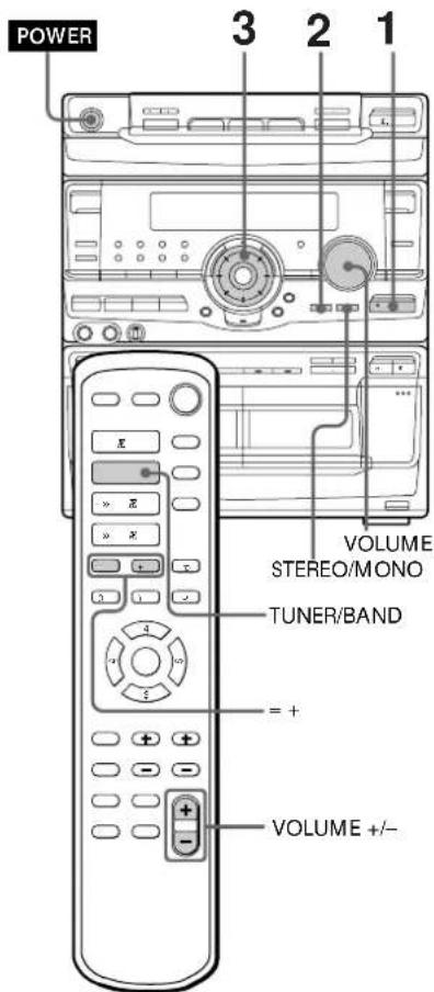 SONY MHCRX100AV - Sintonia memorizada - 1