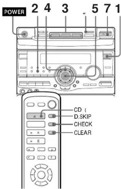 SONY MHCRX100AV - Programação de faixas de CD - 1